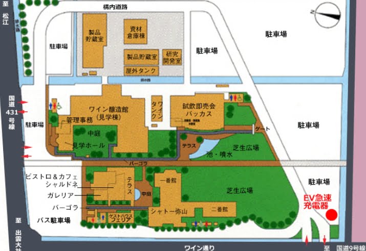 島根ワイナリーのMAP地図