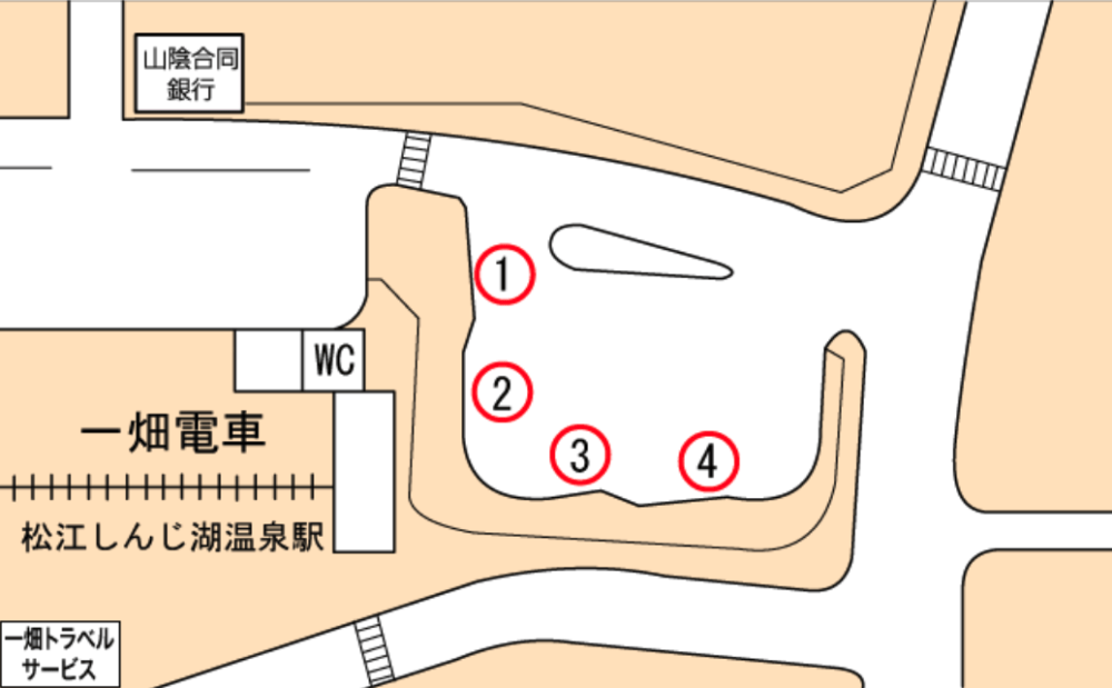 松江しんじ湖バス乗り場MAP